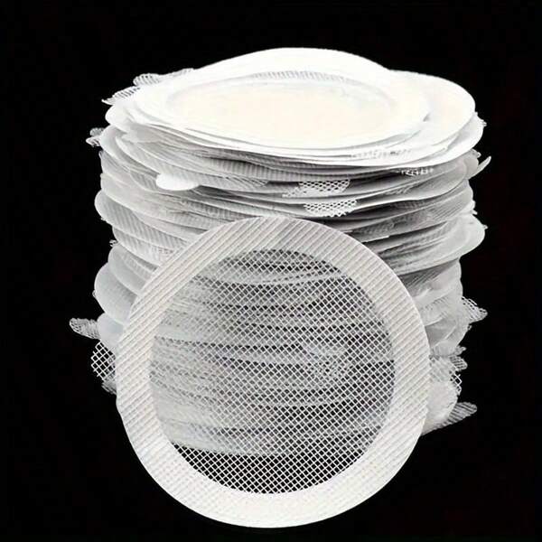20/60/100 unidades de atrapacabellos para desagüe de ducha de baño, malla adhesiva antiobstrucción, filtro de desagüe, tapón para cabello
