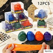 Schylling Đồ chơi bóp hình trứng xoáy, unisex, cực mềm mại và dễ bóp, chất liệu TPR, đồ chơi giảm căng thẳng và lo âu, kiểu xoáy cẩm thạch, lý tưởng cho gia đình, văn phòng và làm quà tặng. - Nhiều màu - Xem 2