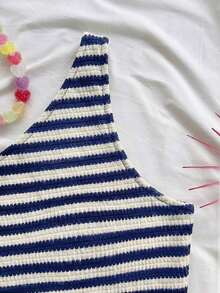 conjunto de verano para mujer, conjunto de vacaciones, conjunto de 2 piezas para uso diario, conjunto de vacaciones en la isla, bohemio, boho, floral romántico, vacaciones, floral - Azul marino - Ver 4