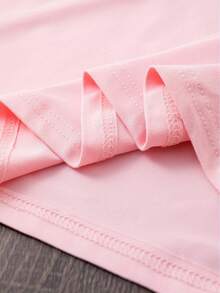T-Shirt With A Pink Orchid Print, Short Sleeves, And A Round Neck. Women's Clothing, Fresh And Elegant Style, Versatile And Casual, Suitable For Everyday Wear, Parties, Dates, And As A Birthday Gift. MG3E - 淺粉色 - 查看 5