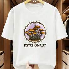 Printed T-Shirt For Men And Women - White - View 1