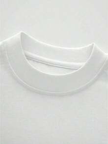 Camiseta de Talla Grande para Hombre con Patrón de Estrellas Rosadas Texturizadas, Cómoda, Suave, de Manga Corta, 100% Algodón, 220 g/m², Unisex - Negro - Ver 3