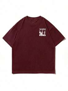 Zrgoth Men's Short Sleeve T-Shirt With Minimalist Dark Portrait Graphic Print, Casual And Versatile Design By K-GLORY JAVN - 波爾多 - 查看 5