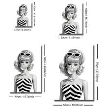 1 Tranh in trên vải canvas phong cách retro pop art búp bê thời trang kẹo cao su đen trắng, có khung/không khung, kiểu Y2K, thích hợp trang trí phòng ngủ nữ tính, phòng khách, phòng ngủ, nhà hiện đại. - A - Xem 9