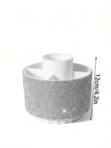 1 Hộp đựng đồ trang điểm xoay có nắp hình thoi màu trắng/hồng - Hộp đựng đồ để bàn độc lập với thiết kế nhiều ngăn để đựng sơn móng tay, cọ trang điểm, sản phẩm chăm sóc da - Tiết kiệm không gian cho nhà cửa, văn phòng, bàn trang điểm, hộp đựng nước hoa. - Nhiều màu - Xem 12