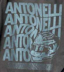 Camiseta Vintage Kimi Antonelli F1 de Ula O Ne Racing, Estilo Bootleg de los 90, Gráfica, Regalo para Fanáticos del Automovilismo, Unisex.YPXB - Negro - Ver 2