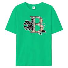 FEEGO New 2026 Casual T-Shirt, Summer High-End Fashion Print "Warhorse", Modern Men's Clothing With Custom Round Neck, Suitable For Men, Women, Mothers And Friends, Couple Style, Fashionable And Loose, Youthful And Energetic, Men's Daily Wear T-Shirts. - 綠色 - 查看 4