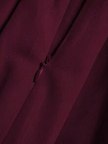 Falda plisada casual para mujer, versátil para primavera y otoño - Rojo violeta - Ver 4