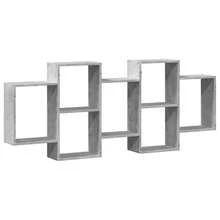 vidaXL Scaffale a Muro Grigio Cemento 159x18x65 cm in Truciolato - Multicolore - Visualizzare 5