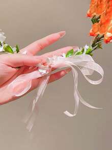 1 chiếc băng đô hoa giả kiểu rừng mới dành cho nữ, hoàn hảo cho cô dâu, phù dâu, đám cưới, chụp ảnh, tiệc công chúa, du lịch, kỳ nghỉ, phụ kiện đội đầu ngày Valentine. - Nhiều màu - Xem 10