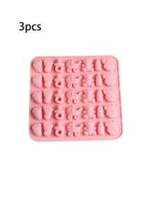 1/3/5pcs Cartoon Shaped Silicone Molds, Suitable For Candy/Chocolate/Cake Decoration Baking, Handicrafts, Easy Demold, Reusable Silicone Molds - Multicolor - View 10