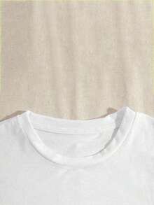 Camiseta negra nueva Sommar Toppar Dam 2026, [Camiseta de moda] Camiseta informal elegante con estampado creativo, Top de manga corta para mujer, Camiseta de cuello redondo para mujer, Conjuntos negros de primavera/verano para mujer, Camisa para mujer, Camisetas gráficas para mujer - Blanco - Ver 6