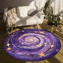 1pc Soft & Cute Bear Theme Round Rug, Bring Warmth And Adorableness Directly To The Carpet, Decorative Rug, Floor Mat, Nursery Mat, Suitable For Living Room, Bedroom, Study, Warm Home Decor Atmosphere Carpet - Multicolor - View 6