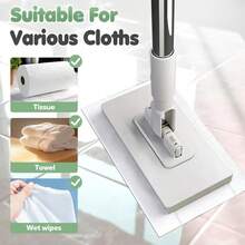 Self-Cleaning Mop, One-Click Fabric Change - Includes 4 Standard Cleaning Cloths - Suitable For Kitchens, Bathrooms, Windows And Floors - Household Mop, Multi-Functional Cleaning Tool, Dusting Mop, Cleaning Mop - One Piece - View 5