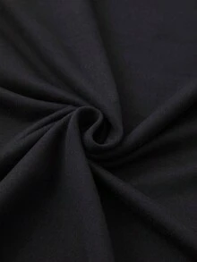 Camiseta de manga corta para mujer, estampada con diseño de gato, cuello redondo, estilo casual para todas las estaciones, ideal para vacaciones de verano. - Negro - Ver 6