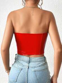 PU de un solo color - Rojo - Ver 2