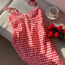 Women's Casual Pale Yellow Spaghetti Strap Mini Dress, Summer Yellow Sundress Yellow Vacation Dress ,Summer Dress - Rosa - Ver 5