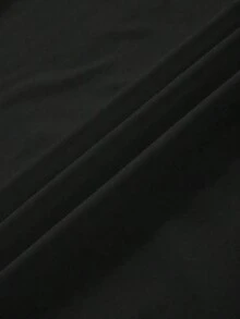 Camiseta de Cuello Redondo para Mujer FASHIOGIRL con Estampado de Corazón en la Parte Delantera y el Eslógán Be Yourself, Be Beautiful en la Parte Trasera - Negro - Ver 4