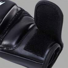 1 Pair Adult Half-Finger MMA Boxing Training Gloves, Suitable For Sanda, Muay Thai, MMA And Other Sports. White, Black - Perfect For MMA And Other Sports! - Multicolor - View 4