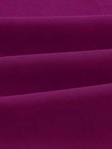 Top unicolor con diseño fruncido - Rojo violeta - Ver 5