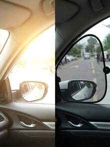 1 Set Mesh Car Window Sunshade, UV Protection Heat Insulation Side Window Curtain, Universal High Definition Driving Vision Car Sunshade - Car Window Mesh - View 4