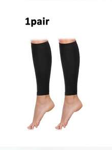 1Pair Calf Micro-Compression Sleeves For Men And Women - Leg Micro-Compression Sleeve - Footless Micro-Compression Socks For Runners - Multicolor - View 7