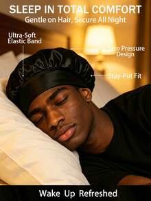 3 Packs Men's Durags, Beanies, And Skull Caps - Comfortable Breathable Casual Headwear Set For Sports, Outdoors, Home, And Daily Wear - A - View 2