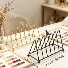 1pc Metal Nail Polish Storage Rack, Multi-Compartment Nail Art Stamping Plate Storage Box, Nail Art Album Work Box, Nail Salon Polish Color Card Display Holder - Multicolor - View 11
