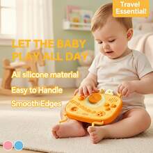 ETETOO 1pc Silicone Radio Shaped Busy Board, Suitable For Toddlers Over 18 Months, Sensory Music Educational Montessori Toy, Travel Activity To Improve Fine Motor Skills Development, Baby Teething Toy - Multicolor - View 2