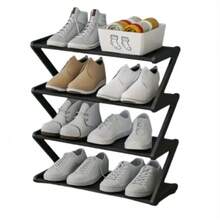 Estantes plegables para zapatos - Negro - Ver 4