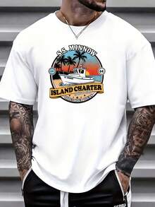 Camiseta Personalizada SS Minnow Island - 180G, Ropa de Playa Cómoda, adecuada para regalos de viaje, actividades familiares y viajes de empresa - Perfecta para vacaciones de verano y regalos de cumpleaños. - Blanco - Ver 8