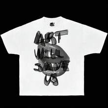 playeras de hombre camisas para hombre playera de hombre camisas de hombre ropa de hombreBLUR GIVE Graphic Boxy T-Shirt, oversized, graphic, t-shirt, streetwear, y2k, funny, Christmas gift shirt, t shirt, meme, kids camisa de hombre playeras playeras para hombre sudadera para hombre conjuntos de hombre y2k - Blanco - Ver 1