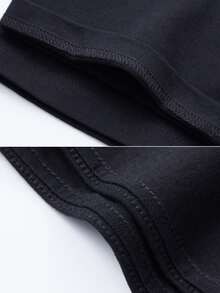 Limited Edition Men's Elegant Short Sleeve T-Shirt [Middle East] Lightweight Cotton - Hitam - View 5