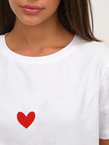 Camiseta Retro Ligera con Estampado de Dibujos Animados para Mujer, Ideal para Salidas de Primavera y Verano, Camiseta de Algodón, Ropa Casual - Blanco 5 - Ver 6