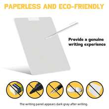 10 Inch Portable Magnetic Notepad With Magnetic Pen And Eraser, Suitable For Desk, Refrigerator, Home And School, Paperless Solution, Student Teacher Classroom Supplies, Desk Memo Board, Back To School - Multicolor - View 7
