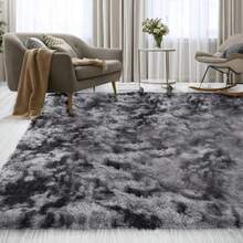 Shaggy Rug 2.00 X 1.50 Living Room Bedroom Office - رمادي مختلط - مشاهدة 4