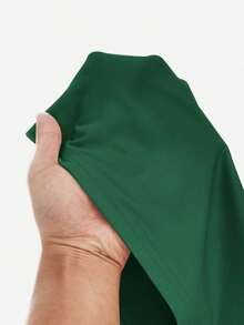 vestidos ajustado de unicolor casuales sin hombros para mujer, aptos para ir al trabajo, exterior, compras - Verde Oscuro - Ver 6