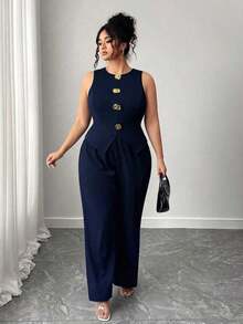 Conjunto de talla grande de Halloween - Azul marino - Ver 6