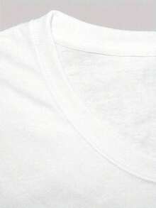 Camiseta Casual de 180g para Mujer, con Estampado Gráfico Vibrante de Rodajas de Fruta en Acuarela, Manga Corta, Cuello Redondo, Estilo Casual, Lavable a Máquina, Camiseta con Diseño Divertido, 100% Algodón, Duradera - Blanco - Ver 3
