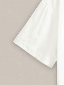 Women's Casual Printed T-Shirt, Short Sleeve And Round Neck, Local Urban Fashion Spring/Summer. - 白色的 - View 4