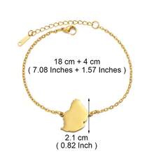 1 Piece Mauritius Duck Dodo Map Stainless Steel Bracelet Suitable For Women's Daily Wear - Multicolor - View 9