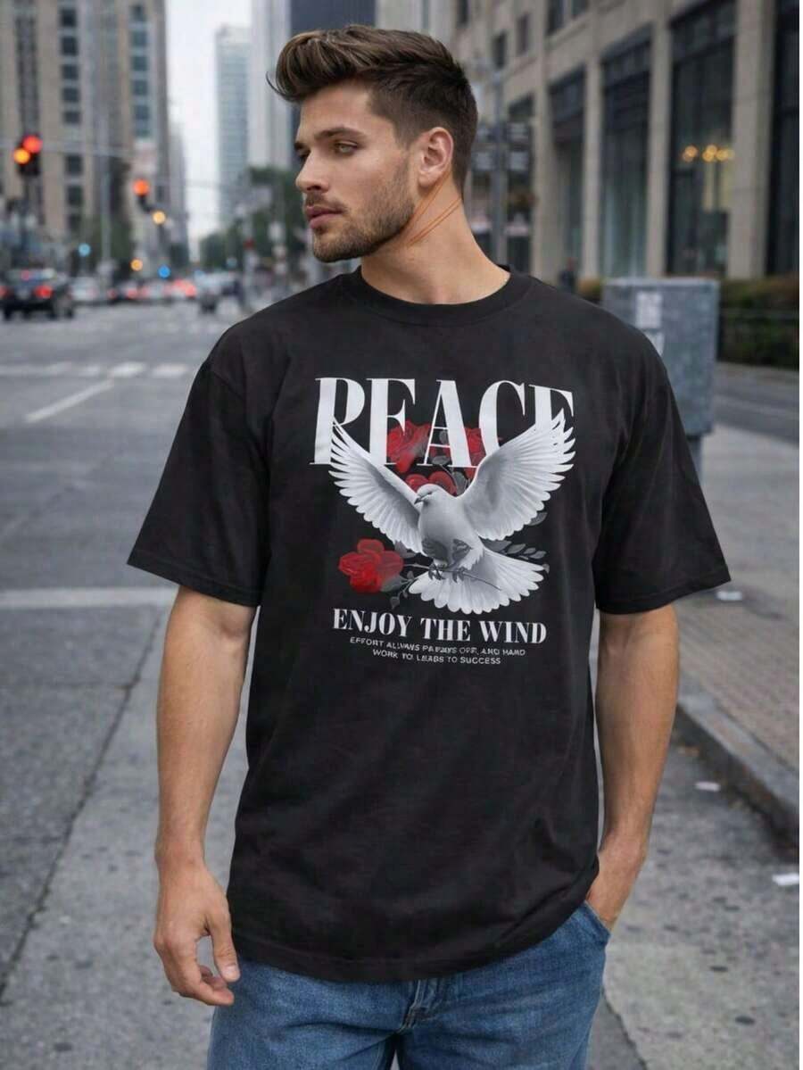 Men's Oversized T-Shirt
Give Your Style A Modern Twist With Our Oversized T-Shirt, Perfect For Any Occasion. - Black - View 1
