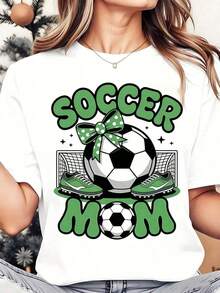 1 Piece|Fashion T-shirt USA Canada Mexico World Cup Themed T-Shirt Unisex Fan Short Sleeve With Unique Printed Design 100% Pure Cotton, Skin-Friendly And Breathable, 180g Heavyweight Fabric Classic Crew Neck And Regular Fit, Easy To Match Daily Looks Perfect For Sports Events, Outdoor Activities And Party Wear Ideal Gift For Back-To-School Season, Valentine's Day And Father's Dayplayeras de mujer - Blanco - Ver 7