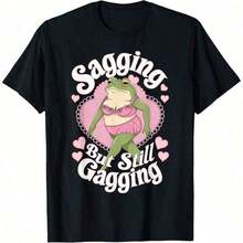 Embarrassing Shirt Funny Meme Frog Inappropriate Adult Humor T-Shirt - Black - View 9