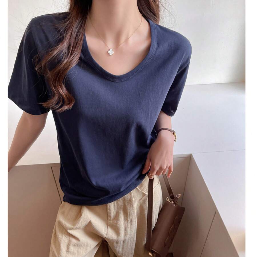 Camisetas y tops deportivos para mujer - Azul marino - Ver 1