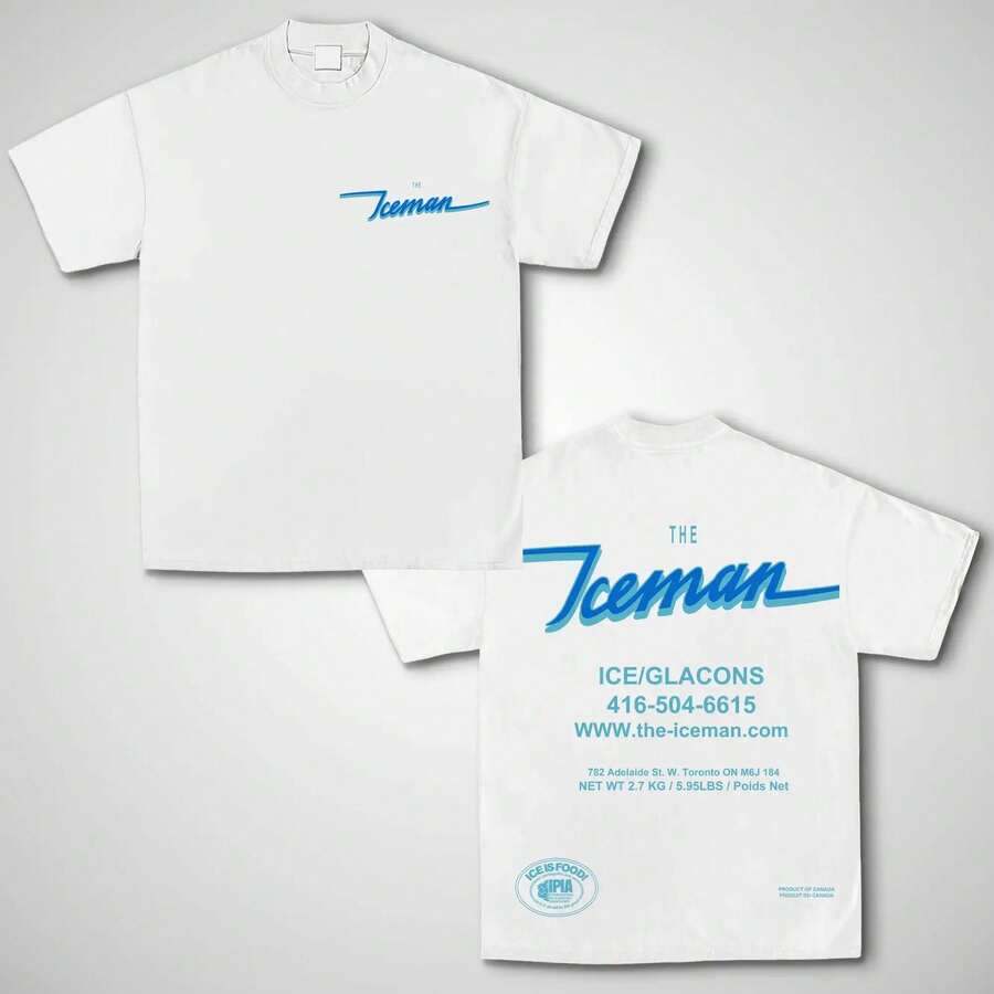 THE ICEMAN Drake - Camiseta vintage unisex de rap, regalo para fanáticos de la música, para él y ella, Y2K, para mujeres y hombres, camiseta gráfica negra, informal, de manga corta, cuello redondo, conciertos de verano - Blanco - Ver 1
