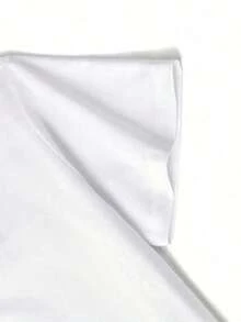 Camiseta gráfica de manga corta, cuello redondo, casual para mujer, con estampado de leopardo y texto "talla grande amor por favor" en forma de corazón marrón, para vacaciones de verano - Blanco - Ver 4
