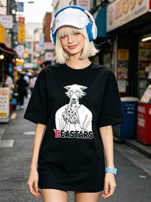 Camiseta de manga corta con cuello redondo suave y casual de verano para mujer, tops para salir, algodón, vintage, estilo callejero europeo y americano, casual deportivo, estilo unisex, estilo casual urbano, tops bonitos, Gen Z, curvas, ropa Y2K, camisetas divertidas, tops para damas, conjuntos de vacaciones para mujer, top lindo, camiseta gráfica, conjuntos de primavera, camisetas holgadas, ropa de calle retro, estilo de los 90, estilo de los 2000, subcultura, top negro, tops blancos, atuendo de fiesta de los 90. Blanco - Negro - Ver 3