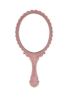 1pc Vintage Pattern Mirror, Large Makeup Mirror, Suitable For Home, Bedroom, Office, Handheld Mirror, Portable Dressing Mirror - Multicolor - View 13