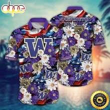 Washington Huskies NCAA1 Hawaii Shirt Independence Day - Nhiều màu - Xem 2